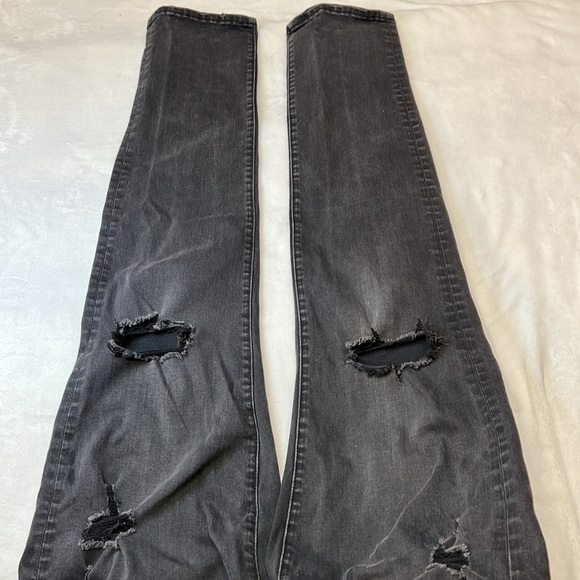 American Eagle Black Next Level Flex Men's Distressed Jeans Size 31x32. EUC. - Picture 5 of 8